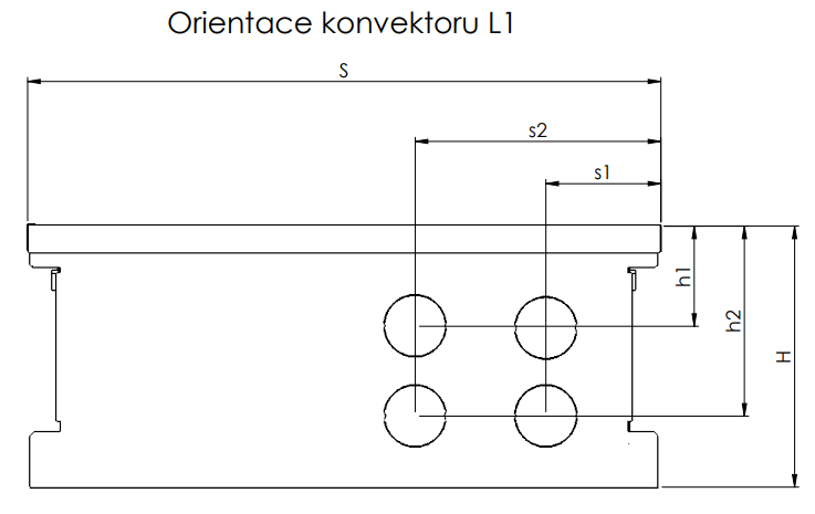 Připojovací otvory L1
