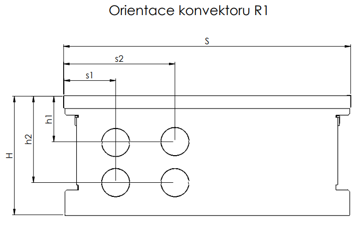 Připojovací otvory R1