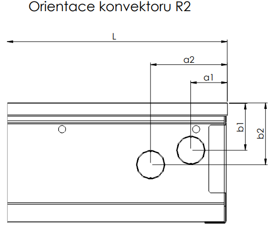 Připojovací otvory R2