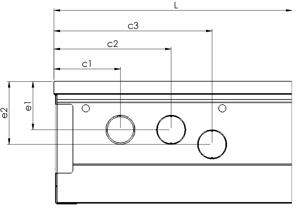 Připojovací otvory
